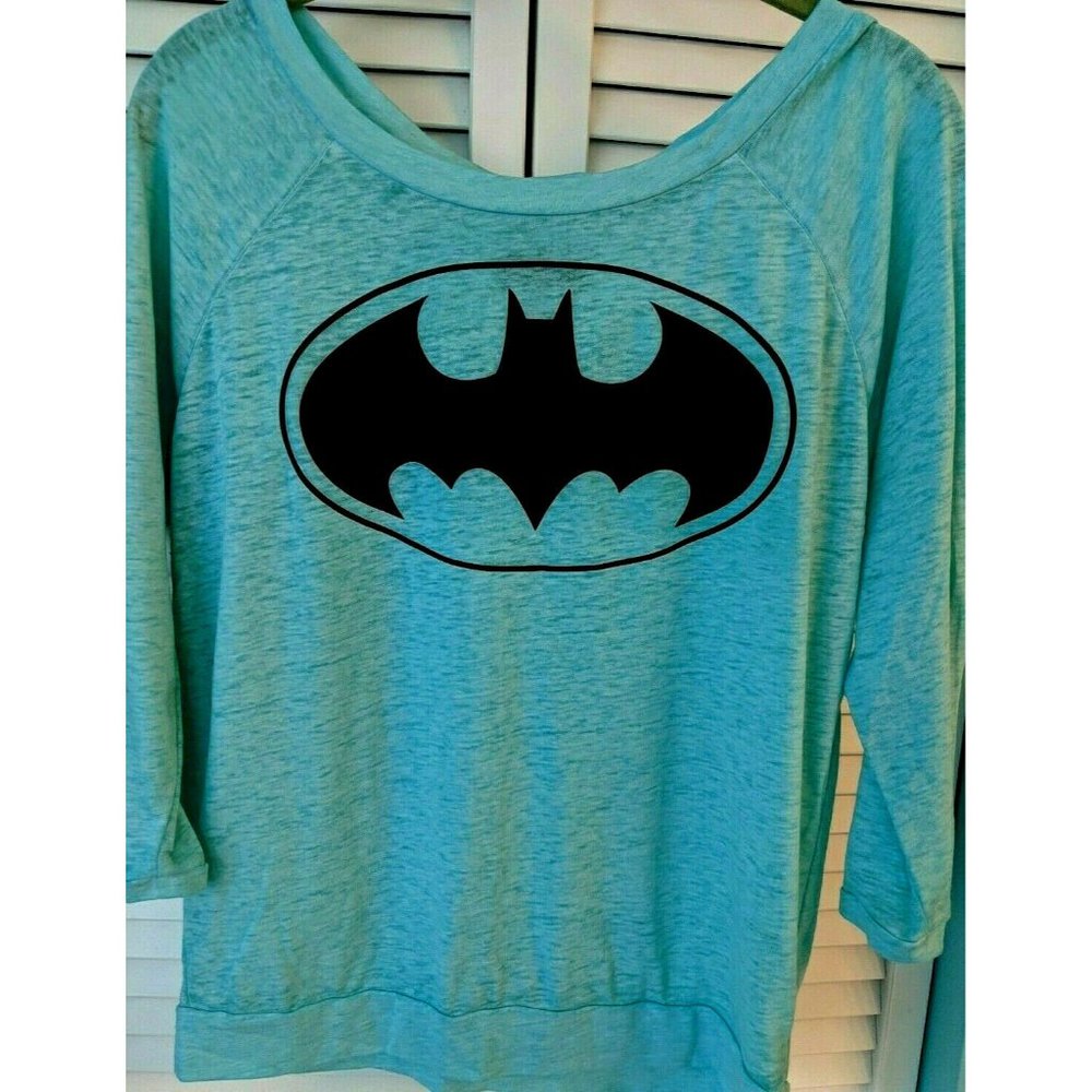 Batman Women's/Junior 3/4 Sleeve Top Size Small